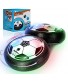 Duckura Toddlers Toys Gifts for 2-5 Year Old Hover Soccer Balls Set of 2 with LED Lights and Foam Bumpers Indoor Air Soccer Ball Games Activities Birthday Party Gifts for Boys Girls Kids Age 2+