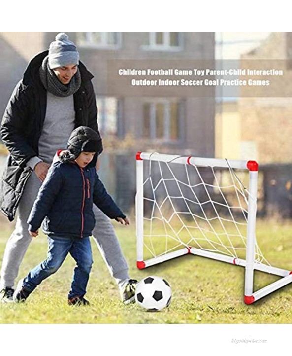 Guoenir Training Active Ability Sturdy Enough Kids Football Goal Easily Assembled Soccer Ball Set for Kids Children Above 18 Months Boys Girls