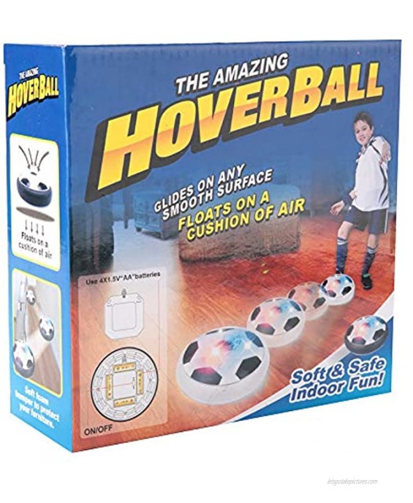 Haowecib Odorless Indoor Floating Soccer Ball High Elasticity Easy to Use Floating Soccer Ball for Fun Kids