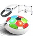 Kids Toys Hover Soccer Ball Set with 2 Goals White + 2 Motivational WRISTBANDS + DIY Color Stickers Indoor Soccer Games LED Lights with Foam Bumper for Toddlers Boys Girls Gift Age 3 4 5 6 7 8 9 11+