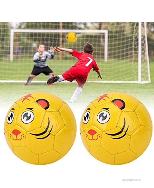 Liyeehao Soccer Ball Cute Animal Pattern Outdoor Sports Gift Durable Soft PVC Soccer Children Football Ball Mini Soccer Soccer Toy Sports Ball for Outdoor Toys Gifts