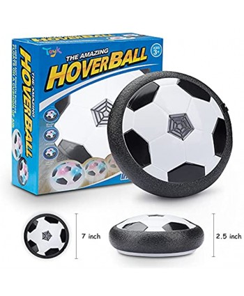 Toyk Boy Toys LED Hover Soccer Ball Air Power Training Ball Playing Football Game Soccer White