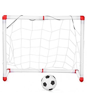Tuzoo Physical Coordination Plastic Rounded Edge Response Capability Children Football Game Training Active Ability Soccer Goal Set for Children Kids