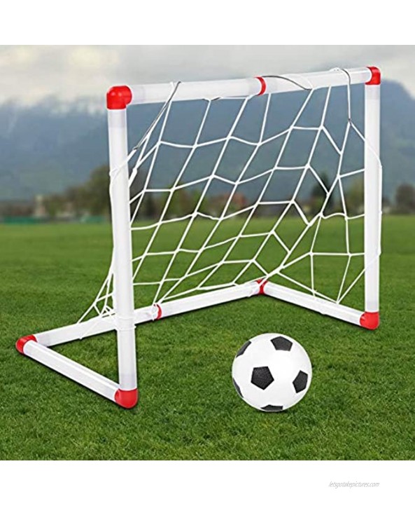 Tuzoo Physical Coordination Plastic Rounded Edge Response Capability Children Football Game Training Active Ability Soccer Goal Set for Children Kids