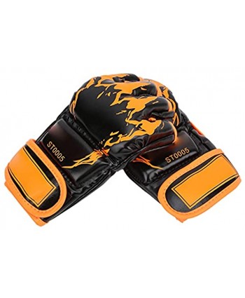 VGEBY Boxing Training Gloves Professional MMA Fingerless Gloves PU Leather Punching Bag Sanda Boxing Gloves