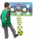 Wallup Games Indoor Soccer Goal Game with 2ft x 4ft Vinyl Wall Goal Kids Soccer Ball & Ball Pump Included