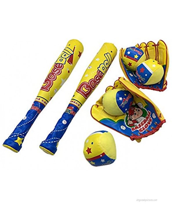 2 Set Baseball Toys With Backpack Bag,Baseball Bat and Balls For Toddlers Baseball Gifts For Boys,Soft Foam Baseballs Toys,2 x Plastic Baseball Bat 4 x Foam Balls,2 x Baseball Glove,1 x Backpack Bag