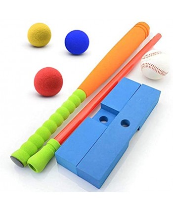 BTSEURY 21 Inch Kids Foam Soft T Ball Baseball Toy Set with Carrying Bag Indoor Outdoor Game Baseball Toy Kids Birthday Gift