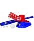 Franklin Sports MLB Baseball Pop A Pitch Includes 25" Collapsible Plastic Bat and 3 Plastic Baseballs  Red Blue