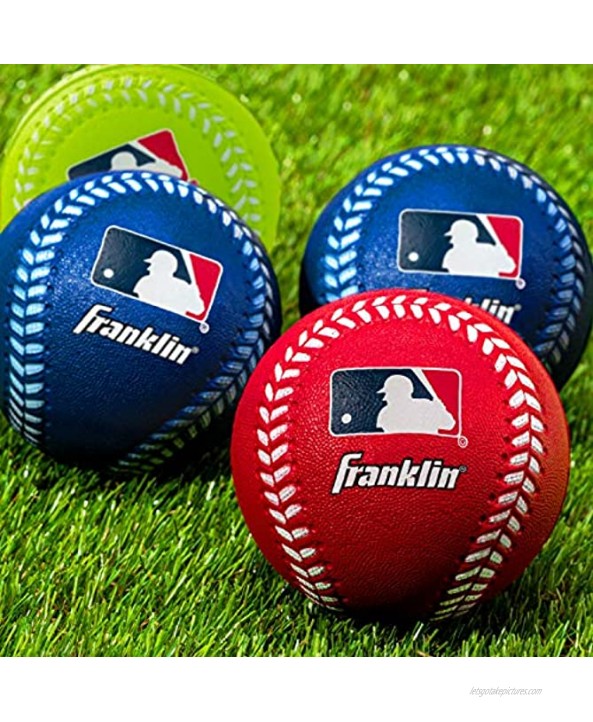 Franklin Sports MLB Foam Baseball Bat and Ball Set – 24” Oversized – 27” Standard