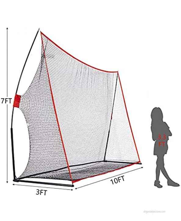 Kinsuite Baseball Net Kids Practice Hitting & Swing Training Portable Simple Golf Net with Carry Bag Kids Gifts