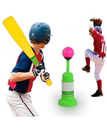 Lesueur Kids Baseball Set Toys Training Automatic Launcher Baseball Bat Toys Indoor Outdoor Sports Baseball Games for Children
