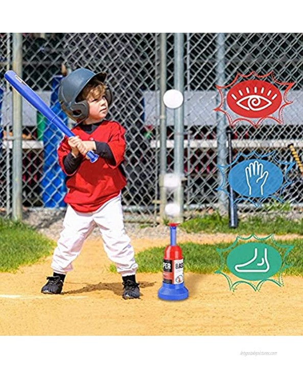 Makeupart Automatic Baseball Ball Machine Set,Durable Kids Baseball Pitching Machine Launcher Toy Indoor Outdoor Sports Baseball Training Toys
