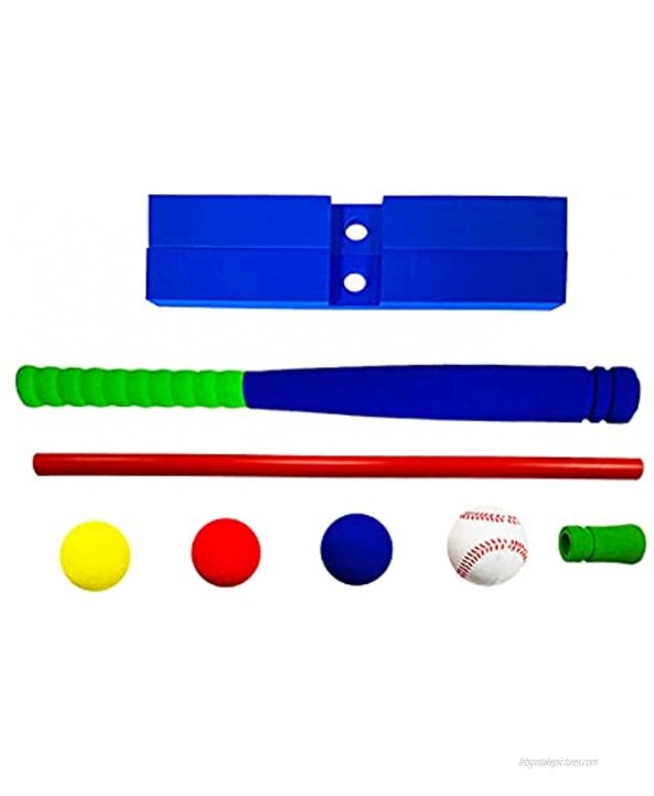 NC Foam Kids Baseball T-Ball Toy Soft Bat Practicing Safety Sports Play Game Playset Children Toddler Gift 16.5inch Blue