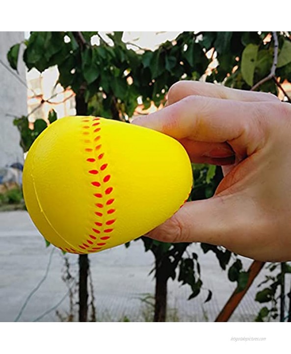 Nlager Sports Baseballs Soft Foam Practice Baseballs for Kids Perfect for Hitting and Indoor or Outdoor Play 6 Pack