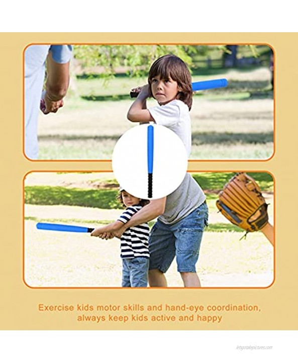 NUOBESTY Kids Baseball Bat Toy Foam Balls with Foam Covered Bat for Children Toddler Outdoor Ball Game Playground Accessories Random Color Ball