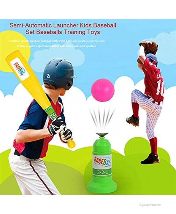 Qqmora Baseball Set Baseballs Toy Baseball Product ABS Plastic Kids Baseball Set Healthy Growth for Kids for Motor Skills and Coordination for Improve Batting Skills