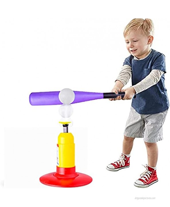 T-Ball Set for Toddler Tee Ball with Automatic Baseball Launcher Toys Kids Golf Clubs for Balls Baseball Game Gifts for Boys Girls Age 3+