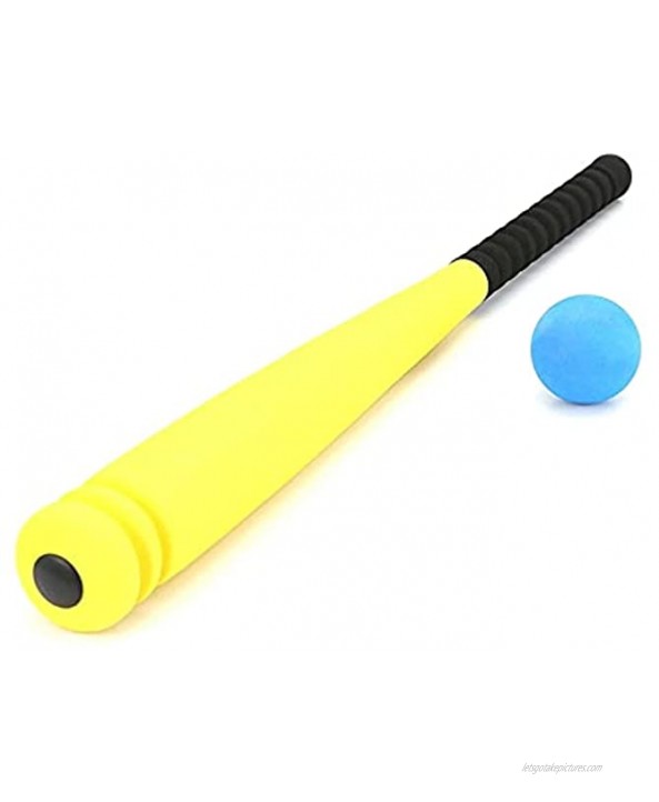 YADSHENG Baseball Toy Set Foam Baseball Bat with Baseball Toy Set for Children Age 3 to 5 Years Old Outdoor Sports Fitness Ball Foam Toys Toy Baseball Color : Yellow Size : One Size