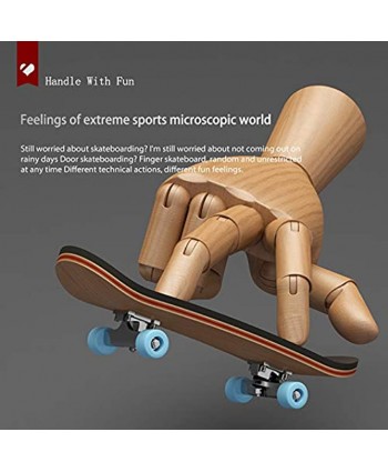 KERAN Mini Fingerboards Finger Skateboard Wooden Skateboard with Soft Pad and Bearing Wheels，Maple Finger Board ，Finger Toy for Kids and Fingerskateboard Fans red