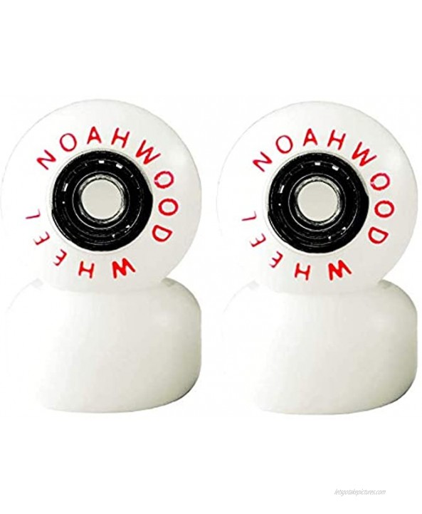NOAHWOOD Crown Logo Wheels White ABEC-5 Bearing + Gift Prince Trucks Gift 32mm Silvery Hanger + Black Baseplate