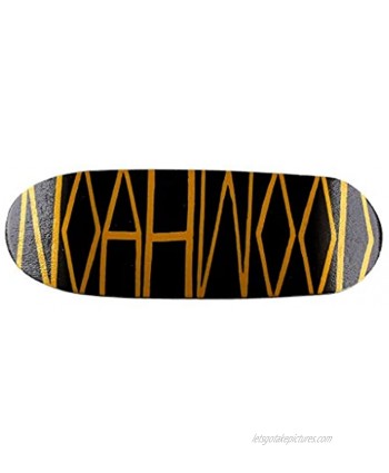 NOAHWOOD Fingerboards 8.0 Bamboo Deck PRO Dyed 6-Layer Separate Cold-Press Crafts Handmade 100mm X 34mm Deck Black-Yellow Logo