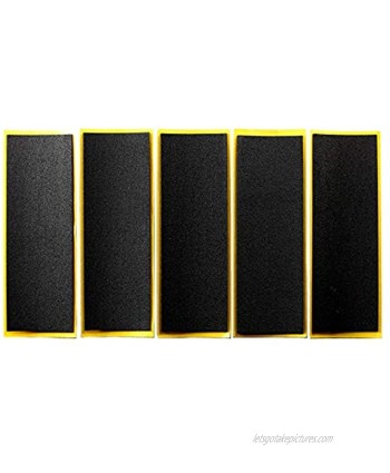 NOAHWOOD Fingerboards Parts Professional Grip Tape  5 Pcs Bag Black