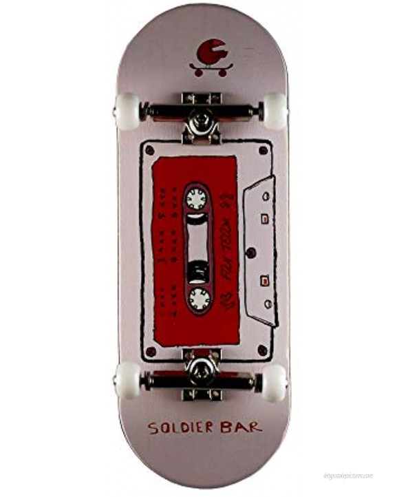 SOLDIER BAR 10.0 Fingerboards 5 Layer Canadian Maple 34mmx 98mm Deck Finger Skateboards +34mm Truck+Globular Wheels Tape