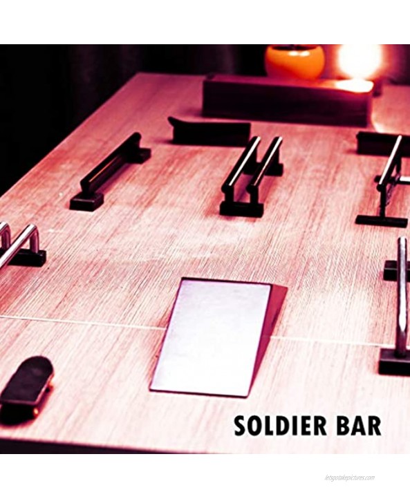 SOLDIER BAR Fan Team Fingerboards Park Launch Ramp S.K.A.T.E Must Be Dark Red 140x85x50mm