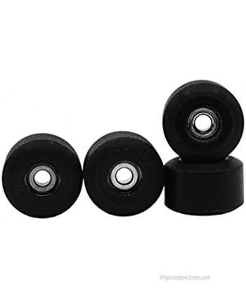 Teak Tuning Apex 71D Urethane Fingerboard Wheels New Street Shape 7.7mm Diameter Ultra Spin Bearings Made in The USA Pitch Black Colorway