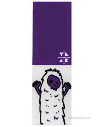 Teak Tuning Fingerboard Deck Graphic Purple Yeti Adhesive Graphics to Customize Your 35mm Fingerboard Deck 110mm Long 35mm Wide 0.2mm Thick Waterproof Vinyl Includes Mini File