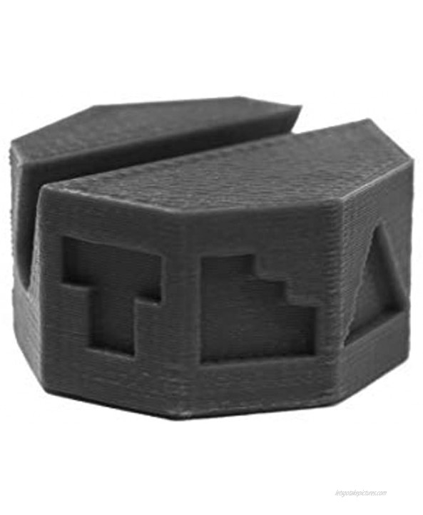 Teak Tuning Fingerboard Holder Slate Gray Colorway Octagonal Fingerboard Stand Made in The USA