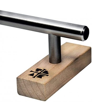 Teak Tuning Round Fingerboard Rail Extra Long Edition Silver 15" Long 1.9" Tall Prolific Series
