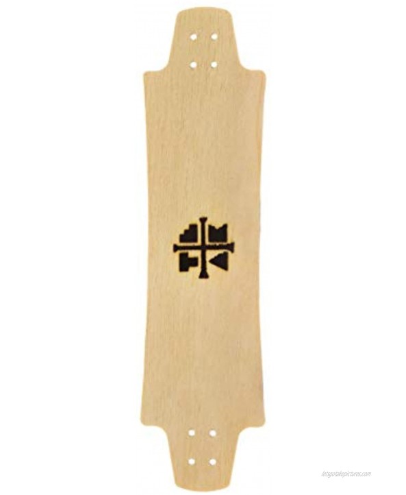 Teak Tuning Wooden Fingerboard Deck Longboard Style Birch 33.3mm x 130mm Custom Made in The US Flat Classic Shape & Size Five Plies of Birch Plywood Includes Prolific Foam Tape