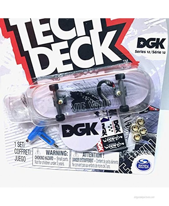 Tech Deck Series 12 DGK Stievie Williams Swan Deck Fingerboard