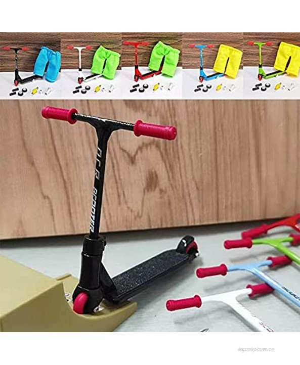 XIDAJIE 9 Pack Finger Scooter Set Mini Finger Scooter with Scooters Tools Interactive Finger Scooter Fingertip Movement Finger Board Accessories