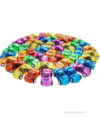 50 Pcs Pull Back Cars Mini Race Cars Toys Assorted Play Vehicles for Preschool Toddlers Boys & Girls Birthday Party Favors for Kids Gifts | Cake Topper Decorations | Easter Egg Fillers