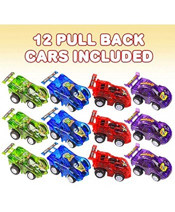 ArtCreativity 2.25 Inch Pull Back Mini Toy Cars for Kids Set of 12 Pullback Racers in Assorted Colors Birthday Party Favors for Boys and Girls Goodie Bag Fillers Small Carnival and Contest Prize