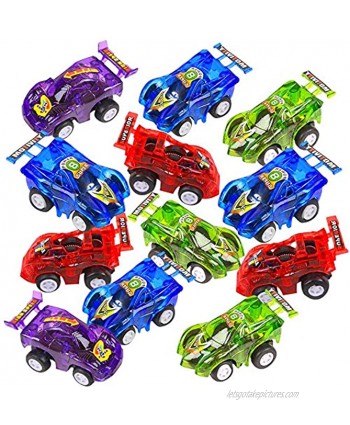 ArtCreativity 2.25 Inch Pull Back Mini Toy Cars for Kids Set of 12 Pullback Racers in Assorted Colors Birthday Party Favors for Boys and Girls Goodie Bag Fillers Small Carnival and Contest Prize