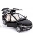 Car Model 1;24 Alloy Die Cast for T-esla Toys Car Simulation Sound Light Pull Back Collection Model Toy Vehicle for Children Gifts Color : 2