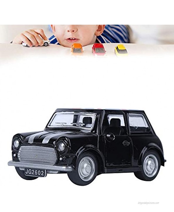 Car Toy Bright Colors 1pc Pull-Back Vehicle Toy for Boys and GirlsBMW mini flag version black