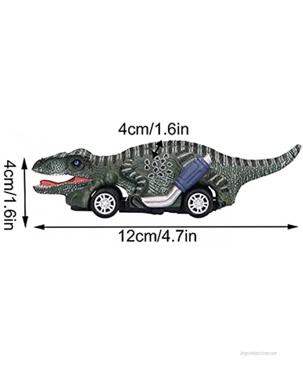 Dinosaurs Pull Back Car Toy Pull Back Toy Cars High Simulation Modeling with Pull Back Function for Party Decoration for Birthday Gift Raptor