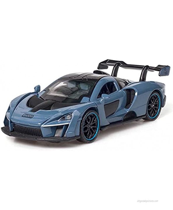JCJY 1:32 for McLaren Senna Die Cast Sports Car Model Toy Alloy Simulation Sound Light Pull Back Toys Vehicle for Boys Gift Color : 1