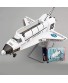 Kekailu Pull Back Toy,Diecast Space Shuttle Plane Pull Back Model with Sound Light Display Stand Toy