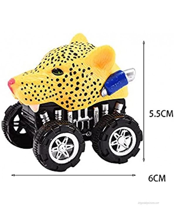 MENGHAN Animal Toy Pull Back car 4 Pieces of Children's Toy car Over 3 Years Old Pull Back Toy car car Toys
