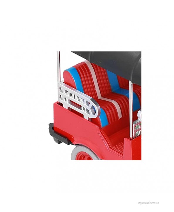 Pull Back Thai Tricycle Tuk Tuk Car Model Toy Simulation Alloy Vehicle Toy for 3 Years Old + Children Brithday Christmasred