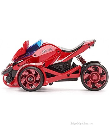 PZJDSR Motorcycle Toy Car Pull Back Motorcycle Toy Boy Gift Pull Back Vehicles Cars Launcher Toy with Music Light Ejection Die-Cast Launching Catapult 2 in 1 Motorcycle Chariot Ages3+Red