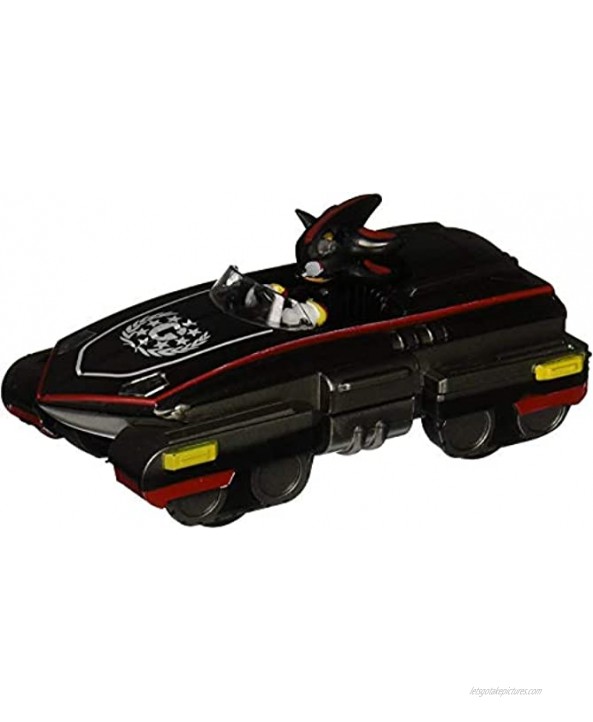 Shadow The Hedgehog Action Figure Toy ~ 5 Sonic The Hedgehog All Stars Racing Pull Back Action Vehicle with Bonus Stickers Sonic Party Supplies