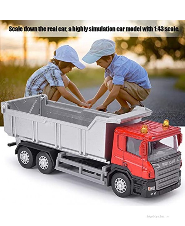 xiji Pull Back Car Pull Back 1:43 Scale Car Model Gift for Christmas for New Year for BirthdayEngineering Vehicle