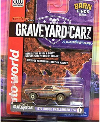 Auto World Graveyard Carz 1970 Dodge Challenger T A Ho Scale Slot car